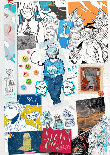 "Tadano Best" for the Backstage Vocaloid zine, 2025